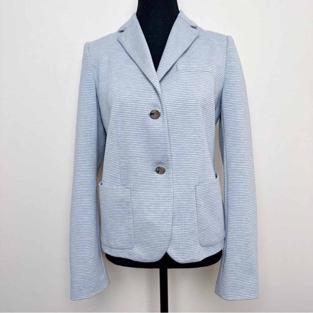 Gap Womens 6 Academy Stripe Stretch Ponte Blazer